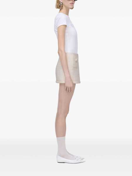 Fuste Marc Jacobs Marc Jacobs Tweed Mini Skirt Beige Femei (BM 17424408) 3