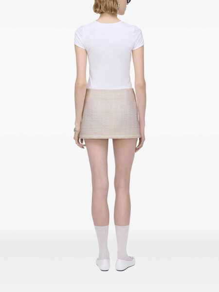 Fuste Marc Jacobs Marc Jacobs Tweed Mini Skirt Beige Femei (BM 17424408) 4