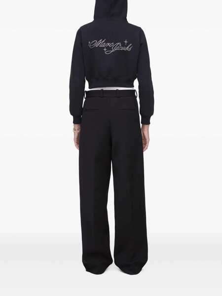 Bluze de trening Marc Jacobs Marc Jacobs Cotton Cropped Hoodie Black Femei (BM 17424444) 4