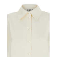 Imbracaminte ROHE Dama - Camasi ROHE White Shirt With Bell Sleeves And Rear Cut-Out In Silk Woman WHITE Femei (BM 17424714) - B-mall.ro