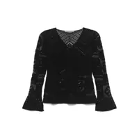 Pulovere D.Exterior Black Cotton Blended Sweater Femei