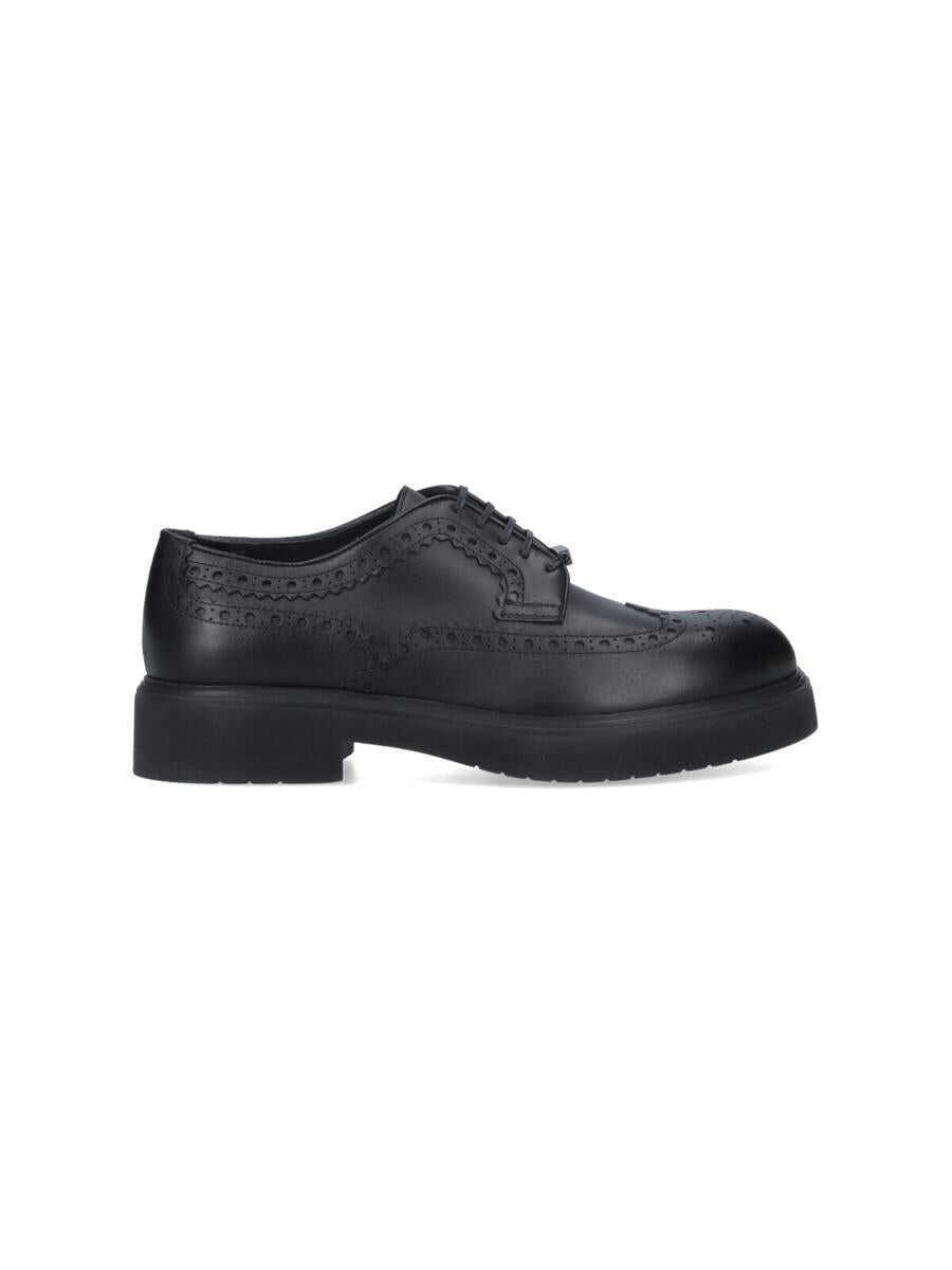 Pantofi eleganti Salvatore Ferragamo Salvatore Ferragamo Flat Shoes Black Barbati (BM 17425851) 1