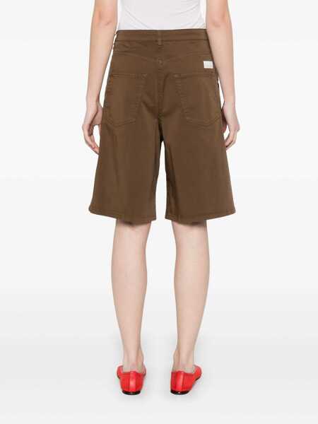 Pantaloni casual Nine in the morning Nine In The Morning Brown Cotton-Blend Bermuda BROWN Femei (BM 17426208) 4