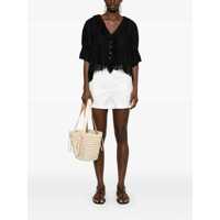 Imbracaminte Dama pagina 429 - Pantaloni casual P.A.R.O.S.H. P.A.R.O.S.H. Celebrity Cotton Shorts WHITE Femei (BM 17427120) - B-mall.ro