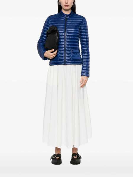 Geci de iarna Save the Duck Twinkle Blue Down Jacket With High Neck And Logo Patch On The Sleeve In Tech Fabric Woman BLUE Femei (BM 17427153) 2