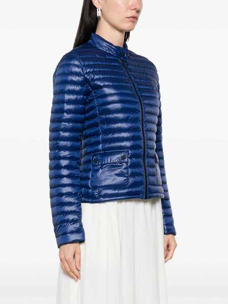 Geci de iarna Save the Duck Twinkle Blue Down Jacket With High Neck And Logo Patch On The Sleeve In Tech Fabric Woman BLUE Femei (BM 17427153) 3