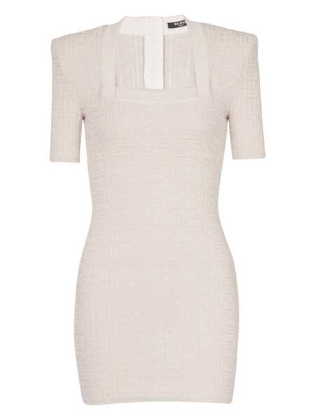 Rochii Balmain Balmain Knit Dress Clothing Beige Femei (BM 17427243) 1