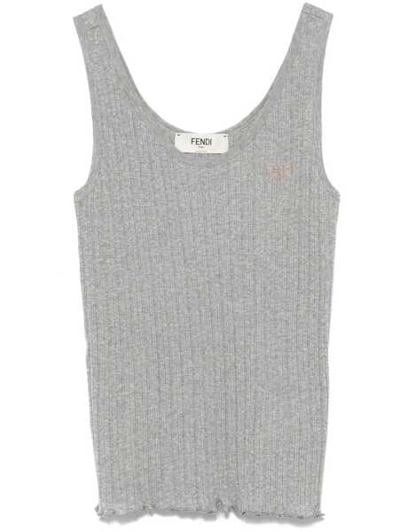 Topuri Fendi Fendi T-Shirts & Tank Tops GREY Femei (BM 17428005) 1