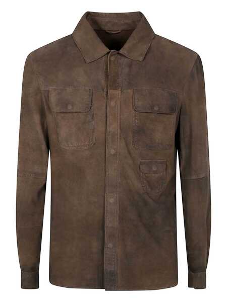 Camasi Giorgio Brato Giorgio Brato Suede Shirt Clothing GREY Barbati (BM 17428215) 1