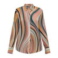 Camasi Ps Paul Smith Silk Blend Printed Shirt Femei