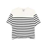 Pulovere Semicouture Ombeline Striped Cotton Sweater Femei