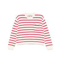 Pulovere Semicouture Rita Striped Cotton Sweater Femei
