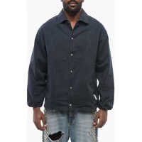 Camasi casual Emporio Twill Cotton Overshirt With Snap Buttons Barbati