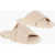 MARS&Egrave;LL Criss-Cross Leather Slides Beige