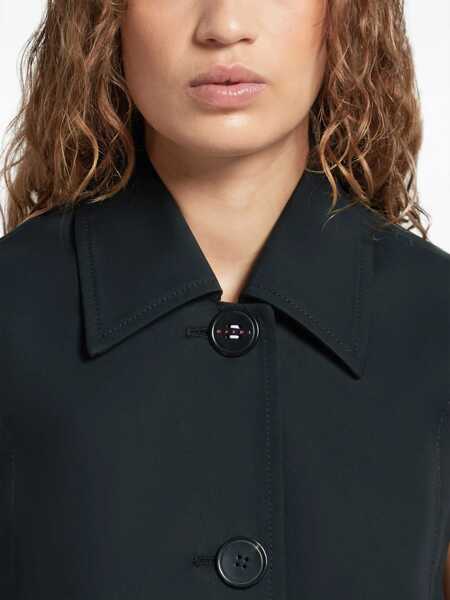 Veste casual Marni Wide Midi Vest With Shirt Collar Black Femei (BM 17431750) 5