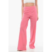 Pantaloni casual Stretch Wool Pants With High Waist Femei