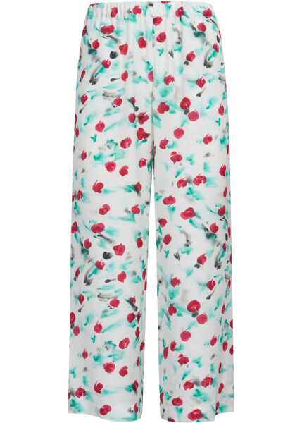 Pantaloni casual Marni Satin Cropped Pants With Drawstring Multicolor Femei (BM 17431921) 1