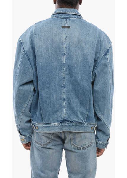 Geci de blugi FEAR OF GOD Front Zipped Denim Jacket Blue Barbati (BM 17431927) 2