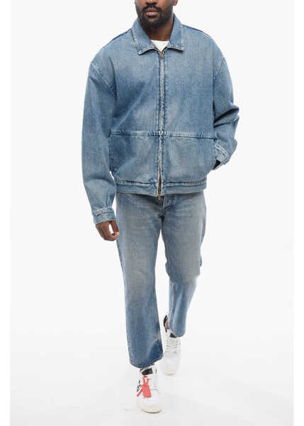 Geci de blugi FEAR OF GOD Front Zipped Denim Jacket Blue Barbati (BM 17431927) 4