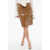 Gucci Patent Leather Skirt With Slits Brown