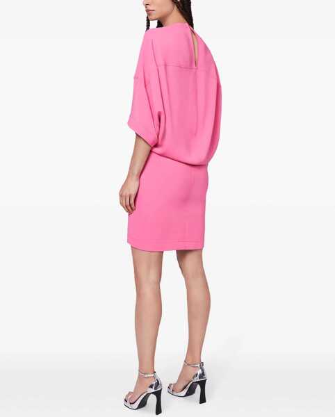 Rochii elegante Stella McCartney Cape Dress With 3/4 Sleeves Pink Femei (BM 17431963) 3