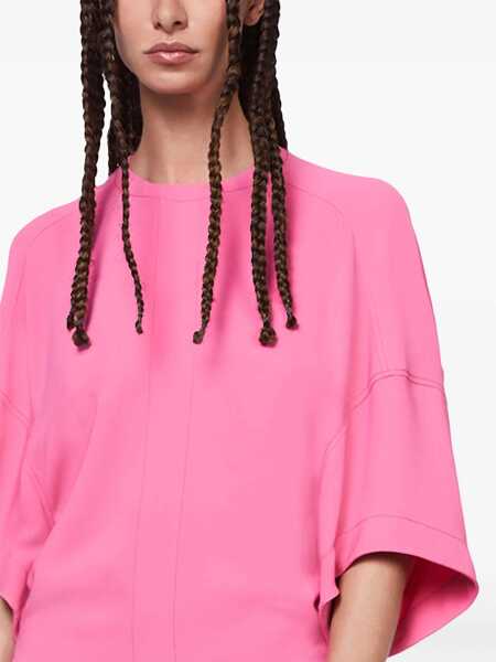 Rochii elegante Stella McCartney Cape Dress With 3/4 Sleeves Pink Femei (BM 17431963) 4