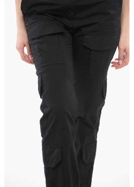 Pantaloni casual Givenchy Cargo Sraight Pants Black Femei (BM 17432086) 3