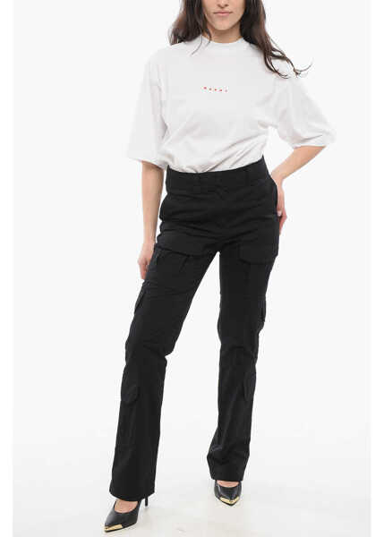 Pantaloni casual Givenchy Cargo Sraight Pants Black Femei (BM 17432086) 4