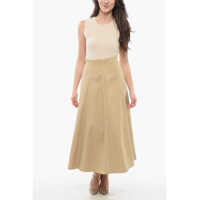 Imbracaminte Dior Dama - Fuste lungi Dior Twill Cotton Skirt With Back Pince Beige Femei (BM 17432113) - B-mall.ro