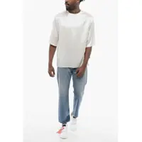 Bluze pentru Barbati - Bluze Saint Laurent Short-Sleeved Silk Blouse White Barbati (BM 17432269) - B-mall.ro