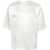Saint Laurent Short-Sleeved Silk Blouse White
