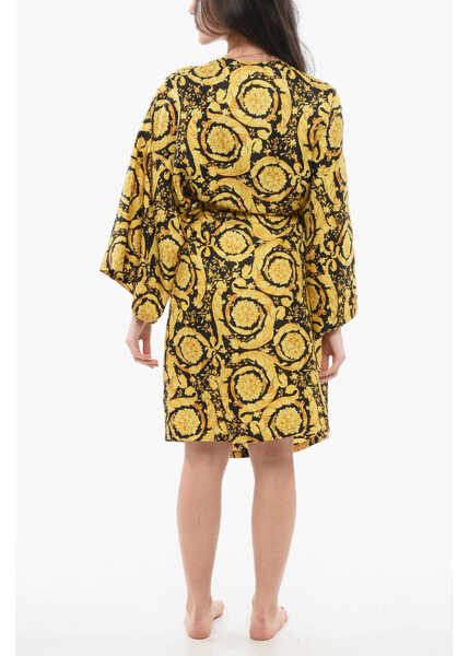 Rochii elegante Versace Silk Barocco Robe Gold Femei (BM 17432272) 2