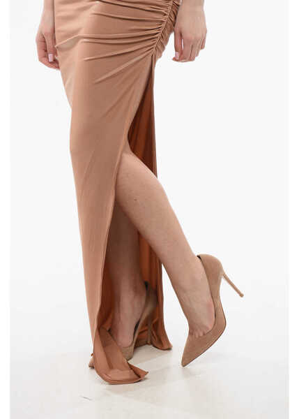 Fuste casual Rick Owens Slit Svita Skirt With Gathered Detail Pink Femei (BM 17432278) 3