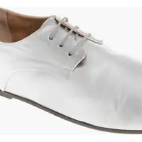 Pantofi Oxford MARSÈLL Dama - Pantofi Oxford MARSLL Metallic Effect Lether Derby Shoes Silver Femei (BM 17432299) - B-mall.ro