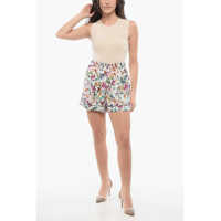 Imbracaminte Dior Dama - Pantaloni scurti Dior Floral Patterned Silk Shorts Multicolor Femei (BM 17432335) - B-mall.ro