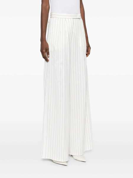 Pantaloni casual Max Mara Wide-leg trousers White Femei (BM 17432565) 3