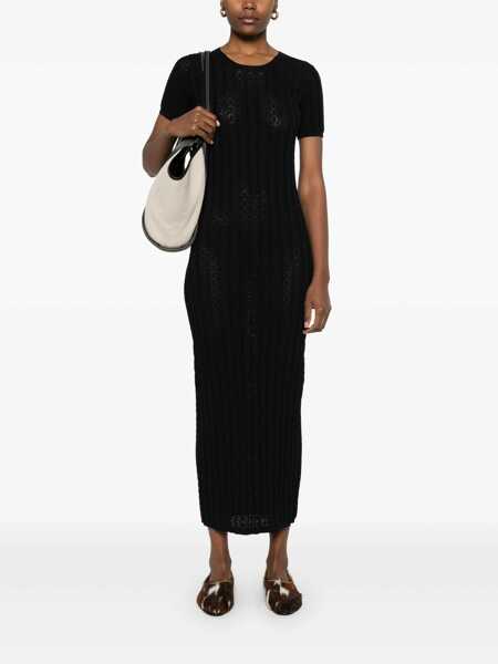 Rochii elegante Loulou Studio Aruba long dress Black Femei (BM 17432673) 2