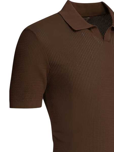 Tricouri Polo RAKKI Polo shirts Brown Barbati (BM 17432781) 4