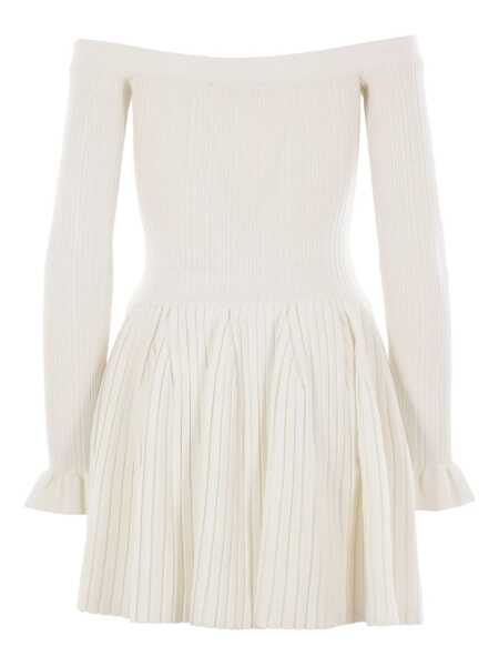 Rochii elegante Self-Portrait Short knit dress White Femei (BM 17432862) 2