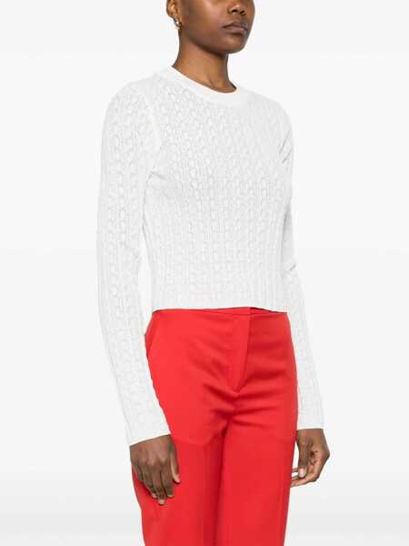 Pulovere Loulou Studio Tinos Crew-neck sweater White Femei (BM 17432868) 3