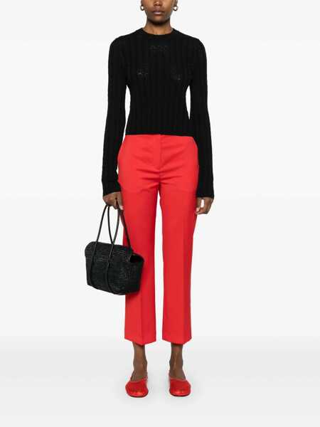 Pulovere Loulou Studio Tinos Crew-neck sweater Black Femei (BM 17432880) 2