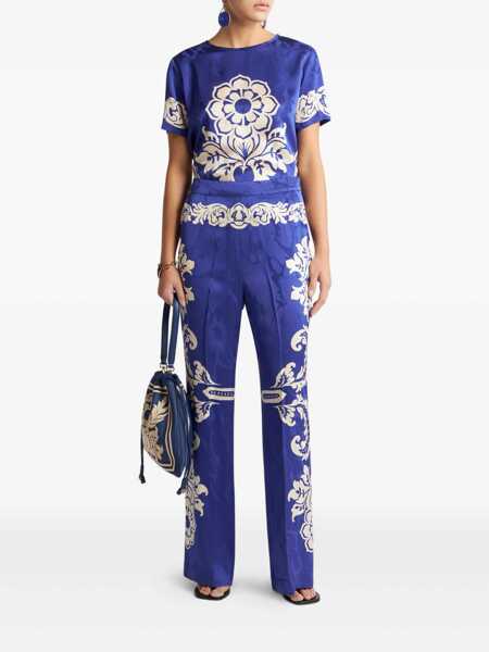 Pantaloni casual ETRO Trousers Blue Femei (BM 17432898) 2