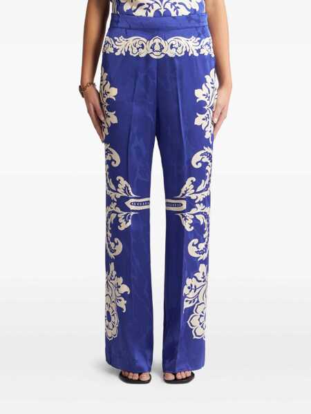 Pantaloni casual ETRO Trousers Blue Femei (BM 17432898) 3