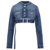 Geci Jean Paul Gaultier Super Cropped Denim Jacket Clothing Femei