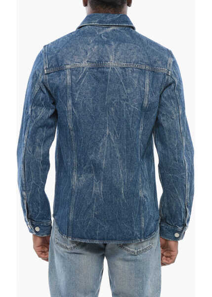 Camasi de blugi Dries Van Noten Dark Washed Denim Shirt With Breast-Pockets Blue Barbati (BM 17435992) 2