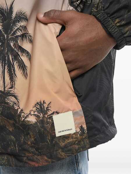 Jachete Armani Emporio Hooded Palm Windbreaker Multicolor Barbati (BM 17436010) 4