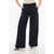 AMI ALEXANDRE MATTIUSSI High-Waisted Wool Pleated Pants Blue