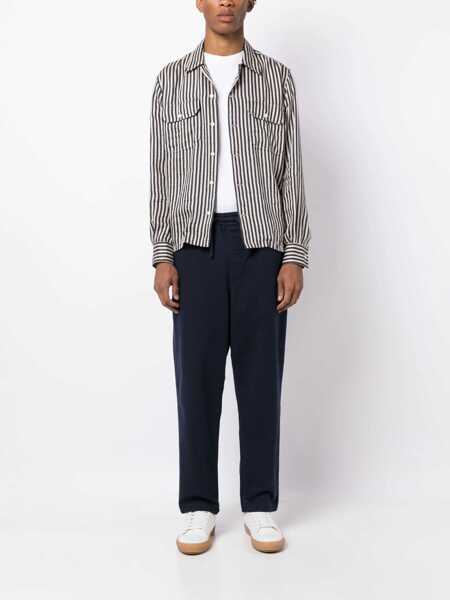 Pantaloni casual YMC Earth Alva Pants BLUE Barbati (BM 17436115) 2