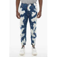 Cravate Tie Dye Combat Fit Denims With Elastic Cuffs Barbati