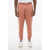 DSQUARED2 Olop Brushed Cotton Sweatpants With Cuffs Orange